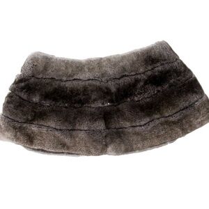 Armani Collezioni Gray Fur Wrap